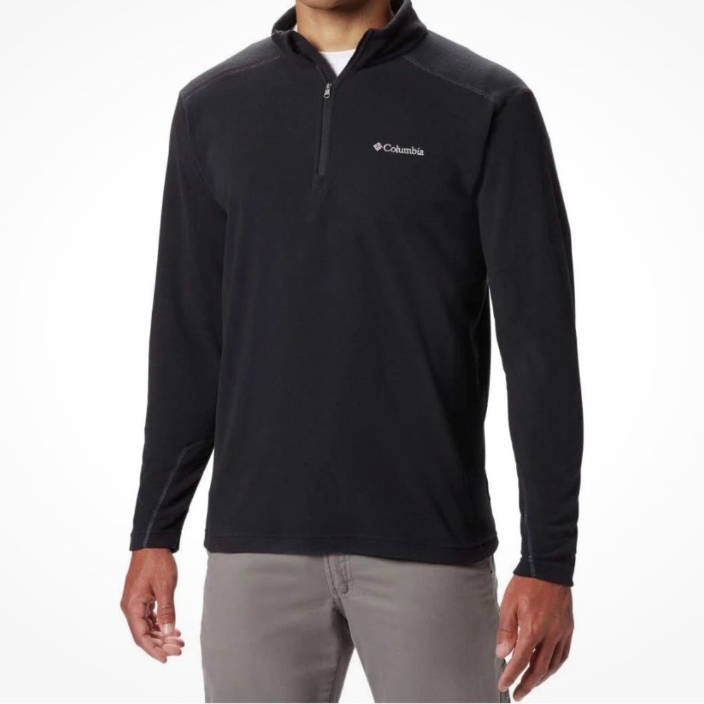 Columbia Black Fleece Quarter Zip Pullover Men’s XL